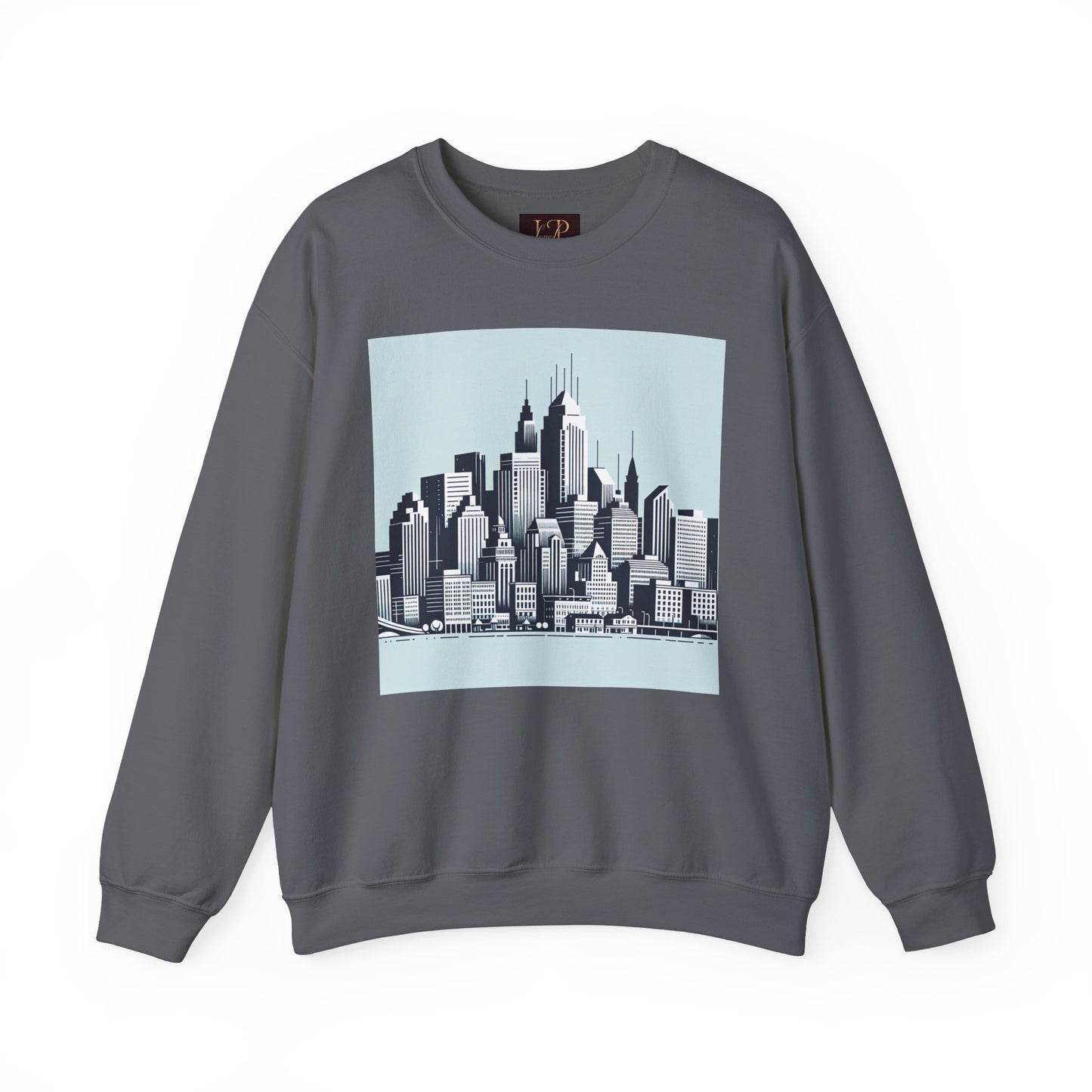 Cityscape Unisex Heavy Blend™ Crewneck Sweatshirt - Cozy Urban Vibes