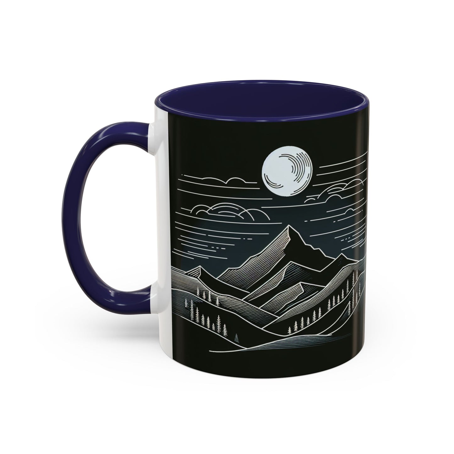 Mountain Landscape Accent Coffee Mug - Nature Inspired 11 & 15oz