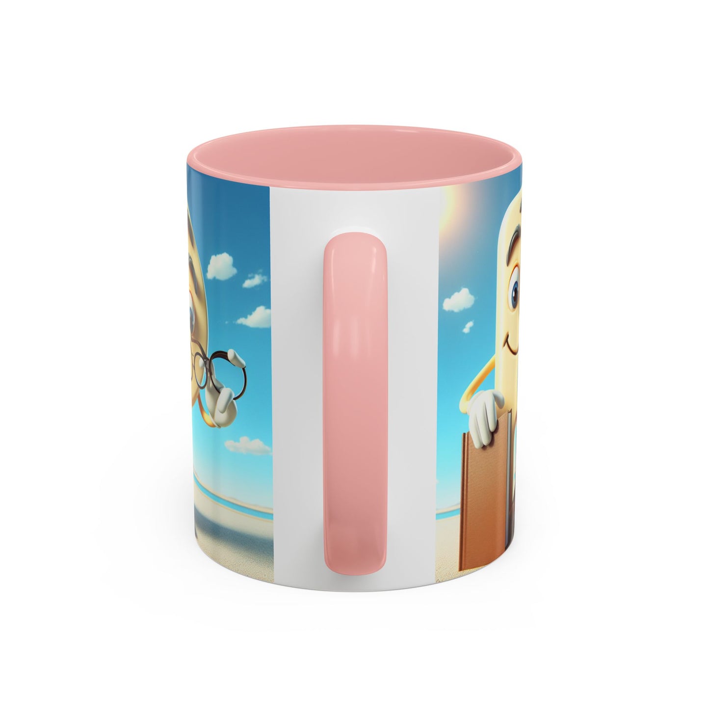 Cheerful Cartoon Character Accent Coffee Mug - Perfect for Gift Giving