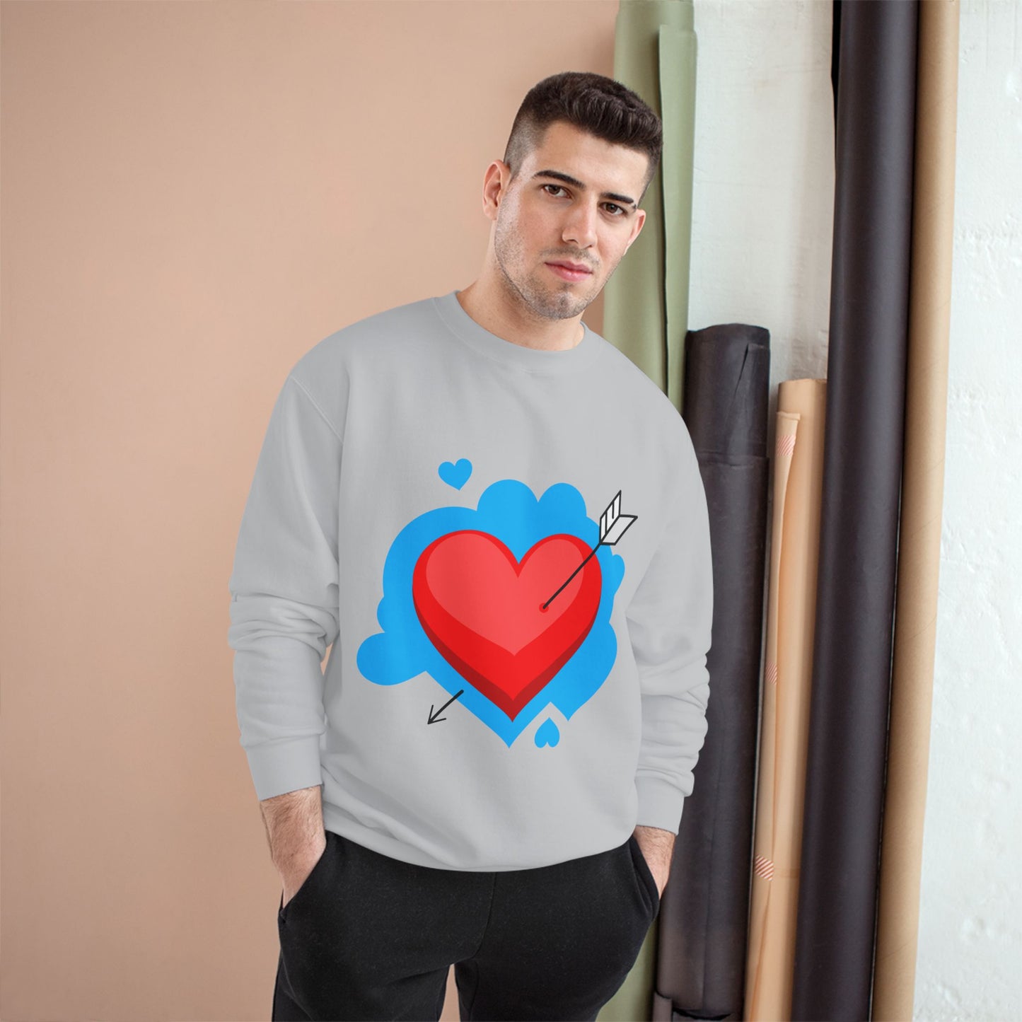 Valentine's Day Heart Champion Sweatshirt