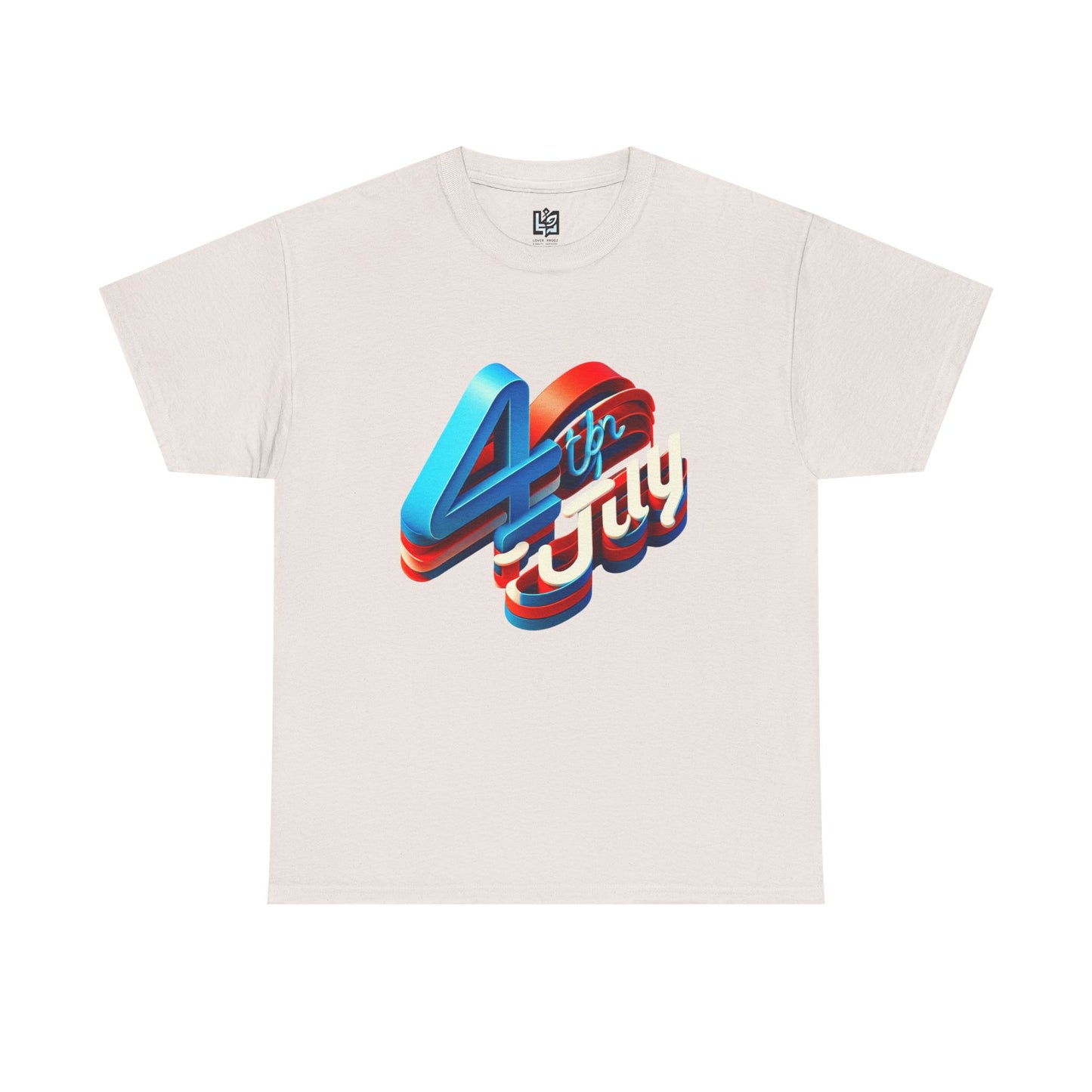 4th of July Unisex Heavy Cotton Tee, Patriotic Shirt, Independence Day Apparel, Summer Event T-Shirt, Casual Graphic Tee