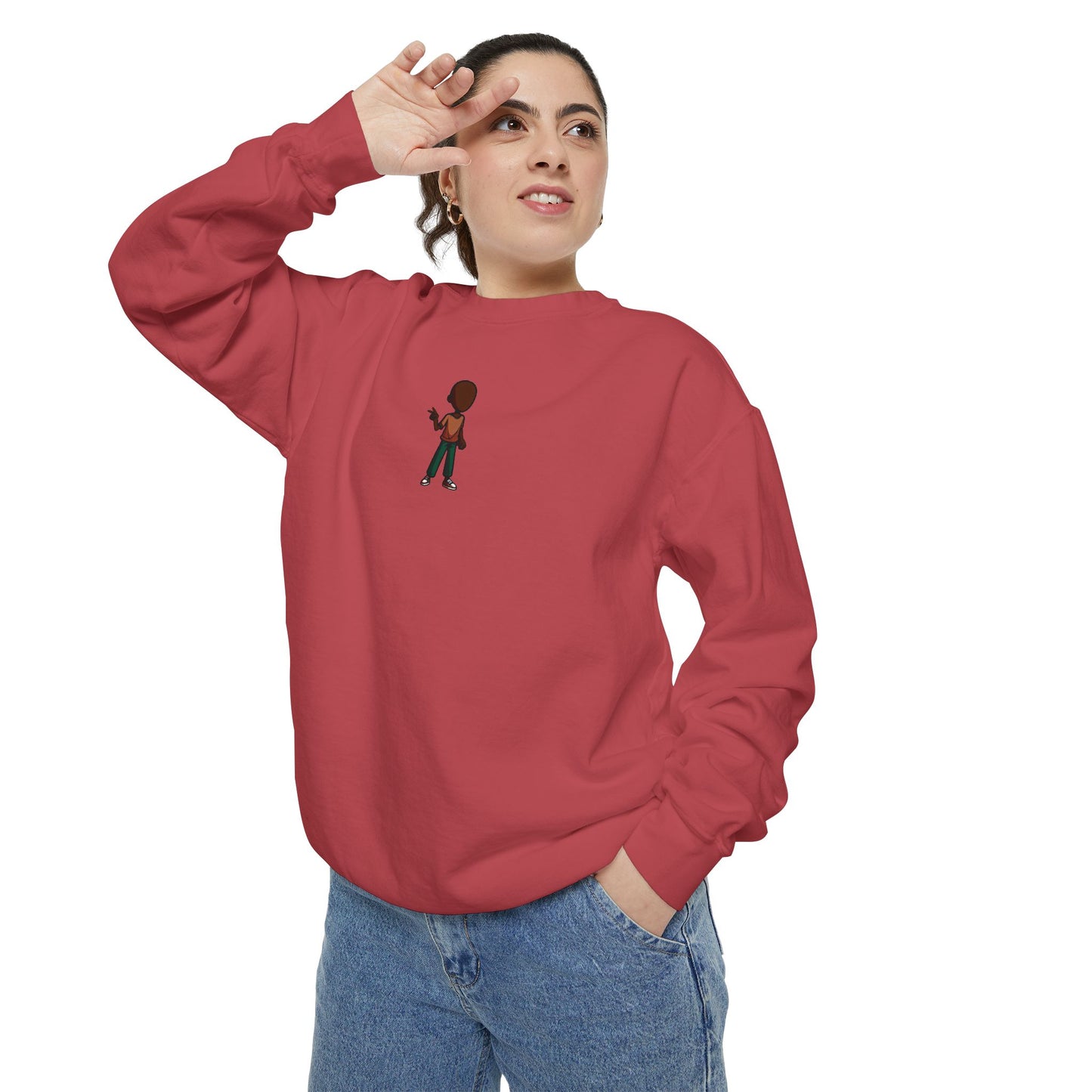Sweatshirt — Little Guitarist Illustration Crewneck