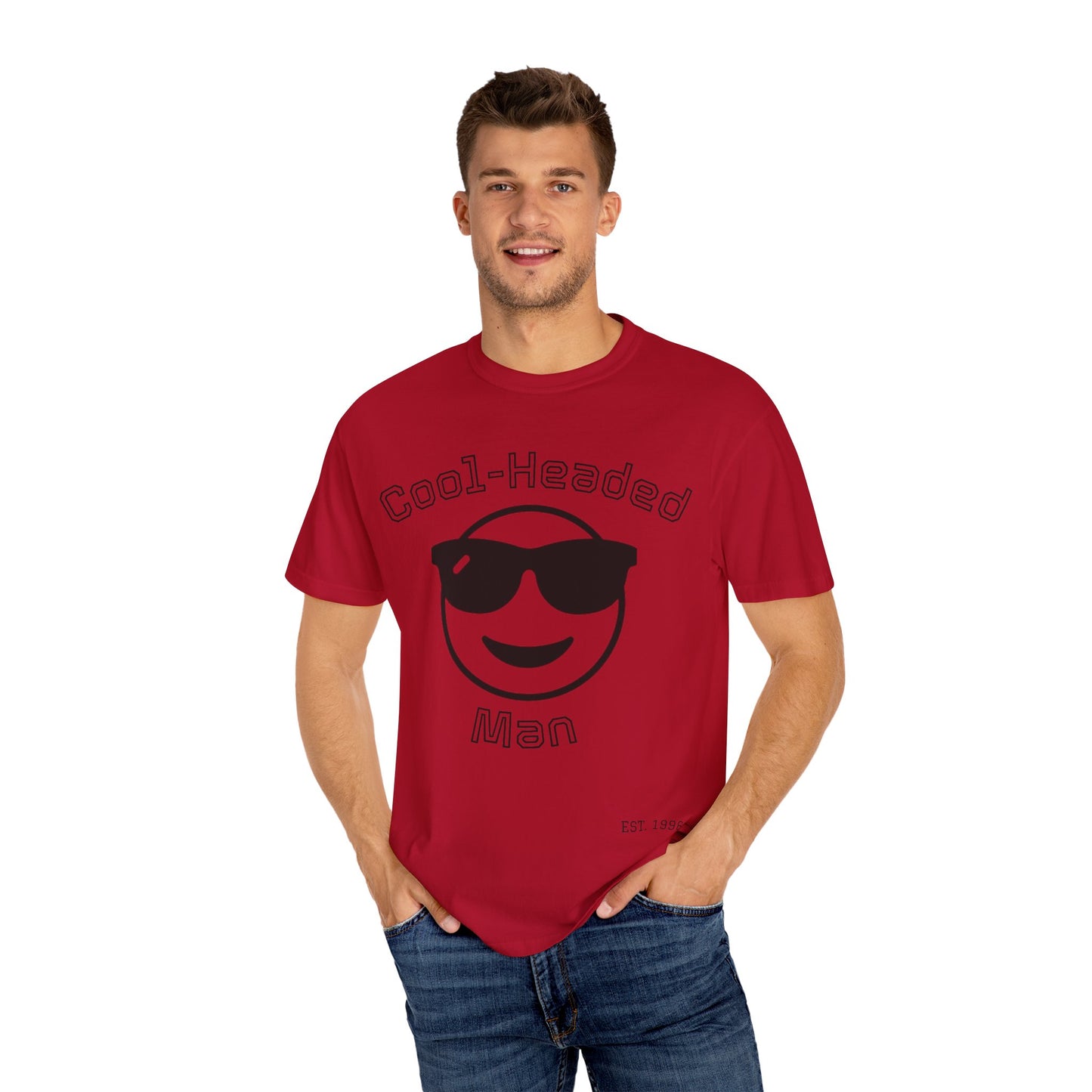 Cool-Headed Unisex T-Shirt, Funny Graphic Tee for Men, Cool Guy Gift, Summer Outfit, Casual Wear, Birthday Presents