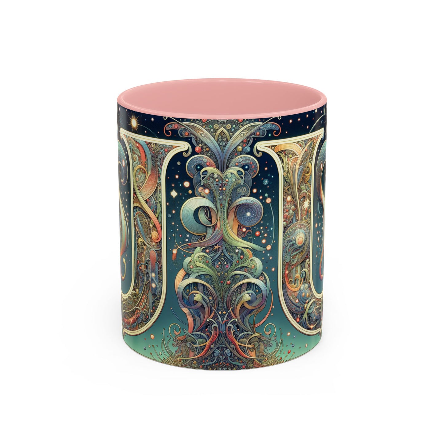 Cosmic Art Accent Coffee Mug - Unique Colorful Design for Coffee Lovers