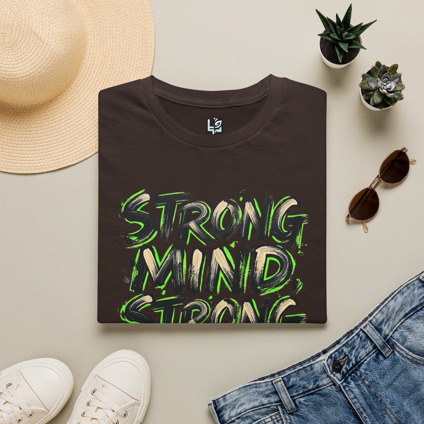 T-Shirt — "Strong Mind, Strong Life" Motivational Graphic Tee