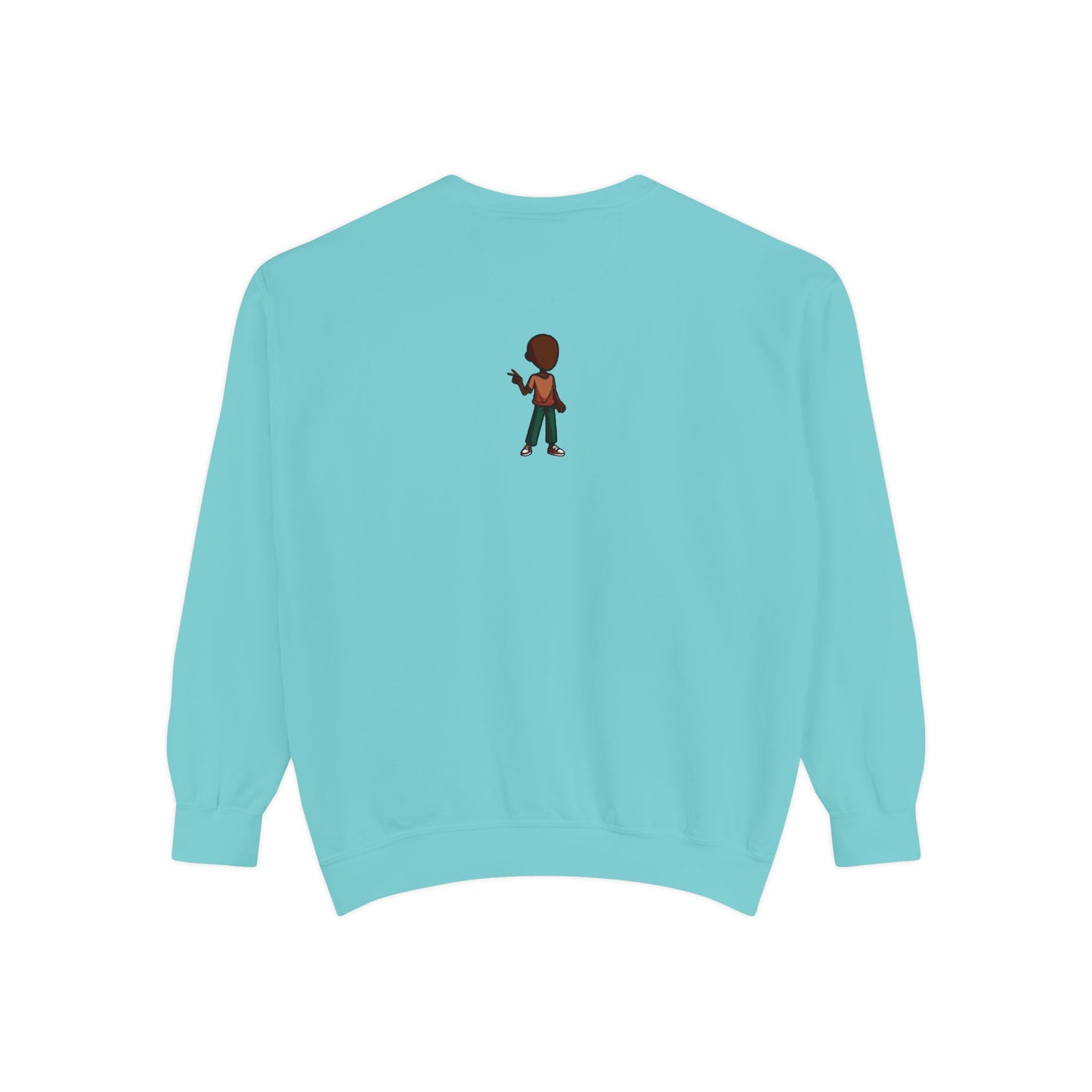 The Unflappable Man Sweatshirt — Retro Badge Graphic Crewneck