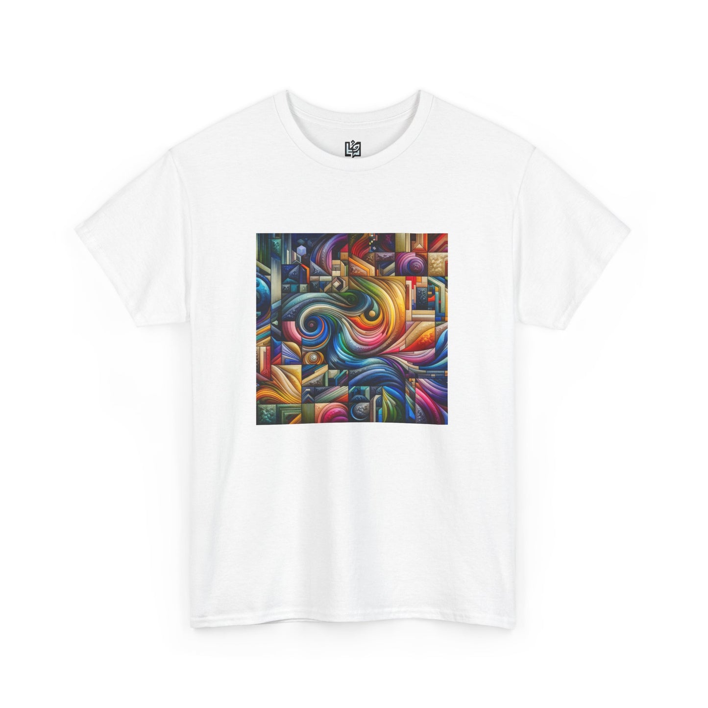Vibrant Abstract Art Unisex Heavy Cotton Tee
