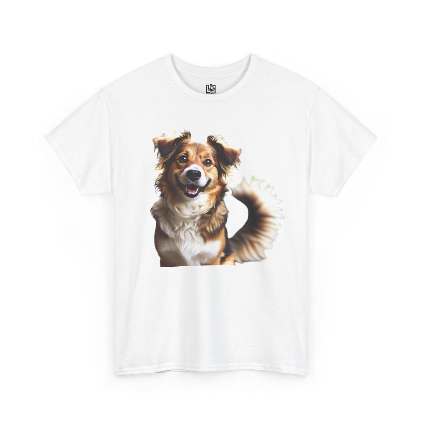 Happy Dog Unisex Heavy Cotton Tee - Perfect Gift for Pet Lovers