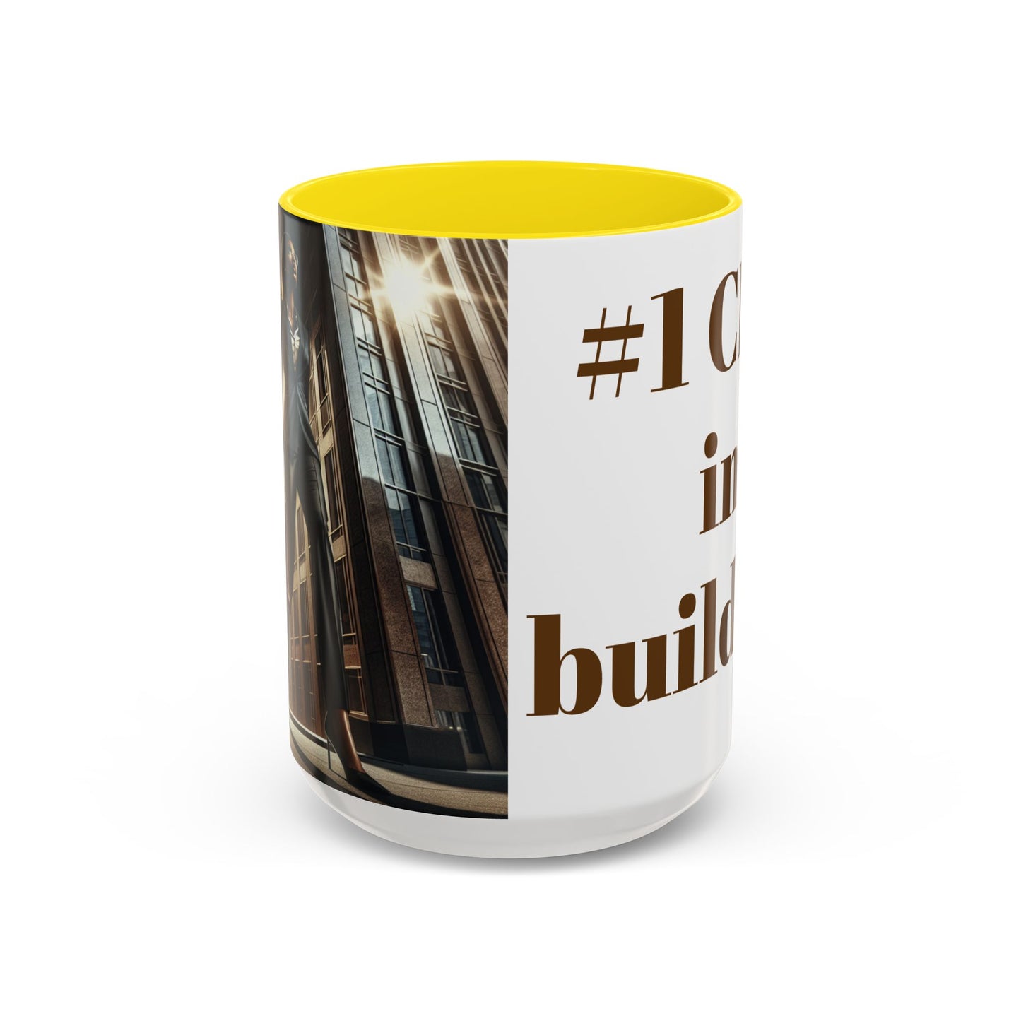 #1 CEO in Building Accent Coffee Mug - 11 & 15oz - Perfect Gift for Business Leaders