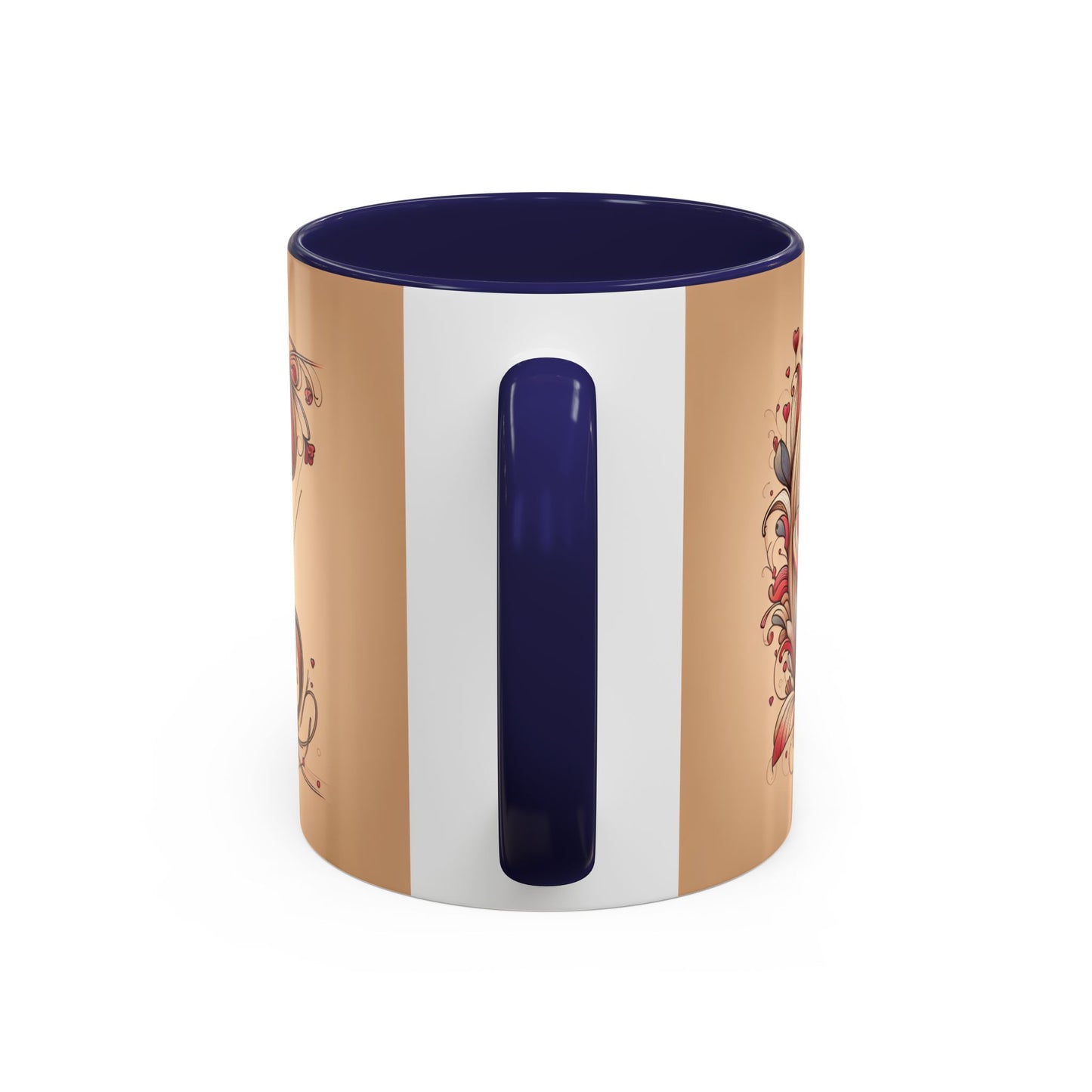 Whimsical Heart Accent Coffee Mug - Perfect for Gifts and Home Decor