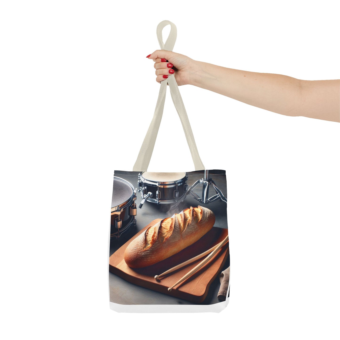 Bread & Drums Tote Bag – Perfect for Food Lovers & Musicians