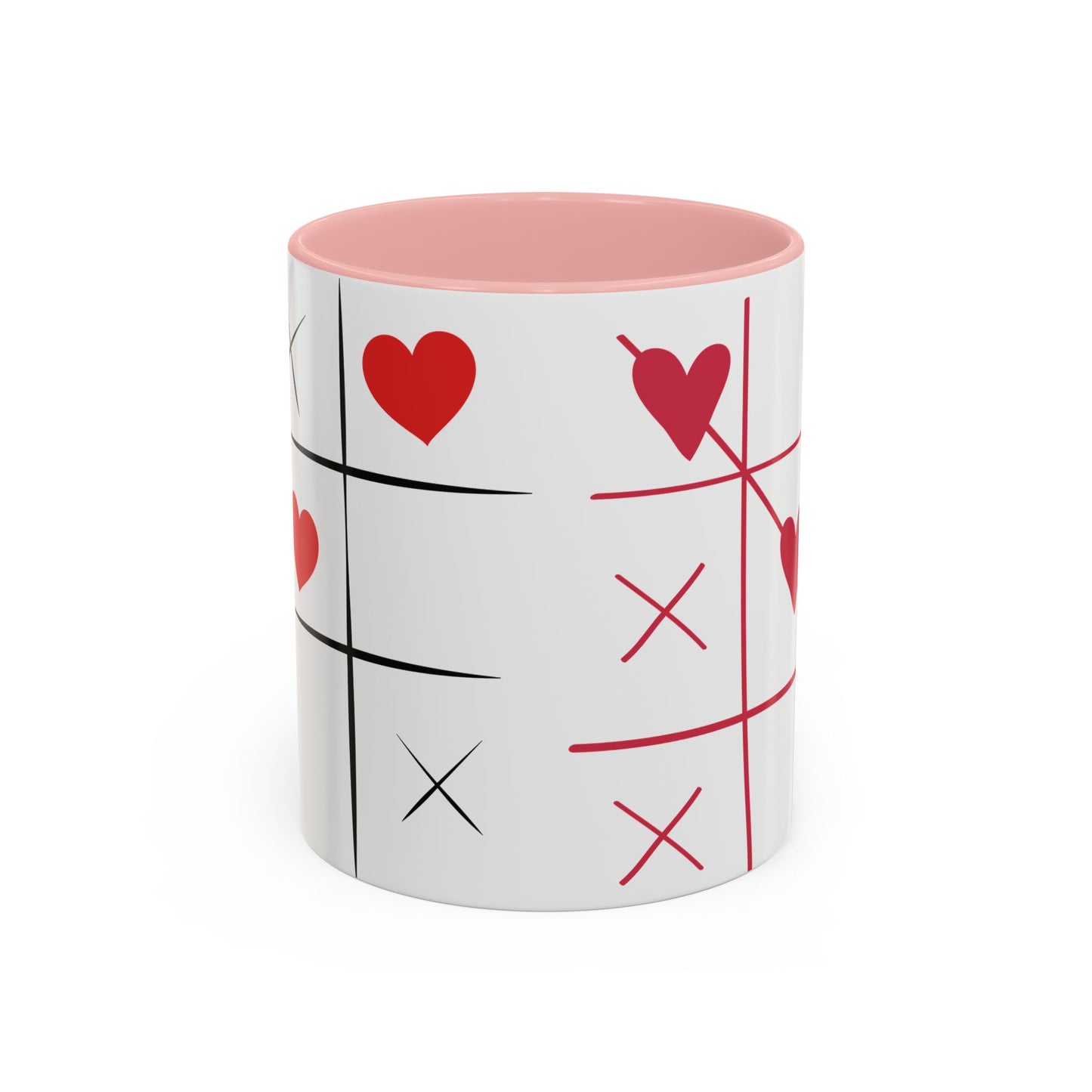 Love Tic Tac Toe Coffee Mug - Perfect for Valentine's Day and Romantic Moments