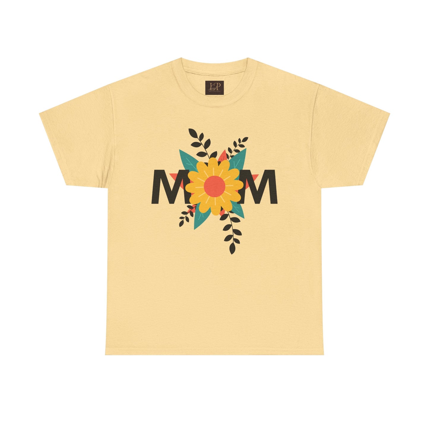 Mom Floral Unisex Heavy Cotton Tee - Perfect Gift for Mother's Day