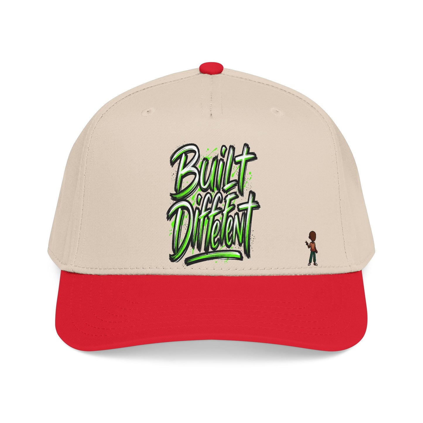 Mid Profile Baseball Cap — 'Built Different' Streetwear Hat