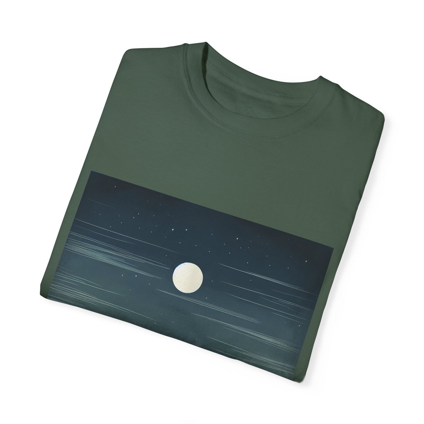 Moonlit Mountains Unisex Garment-Dyed T-shirt | Nature-Inspired Style for Adventurers