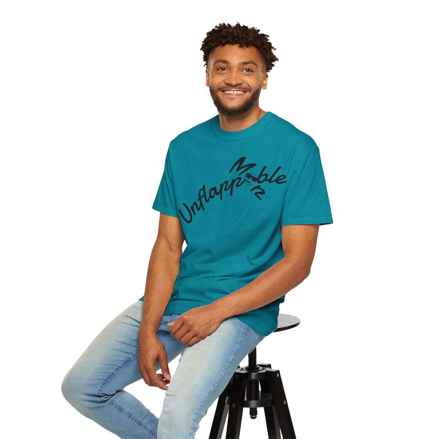 Unisex Garment-Dyed T-shirt - Unflappable Casual Tee, Gift for Friends, Motivational Shirt, Relaxed Fit, Everyday Wear