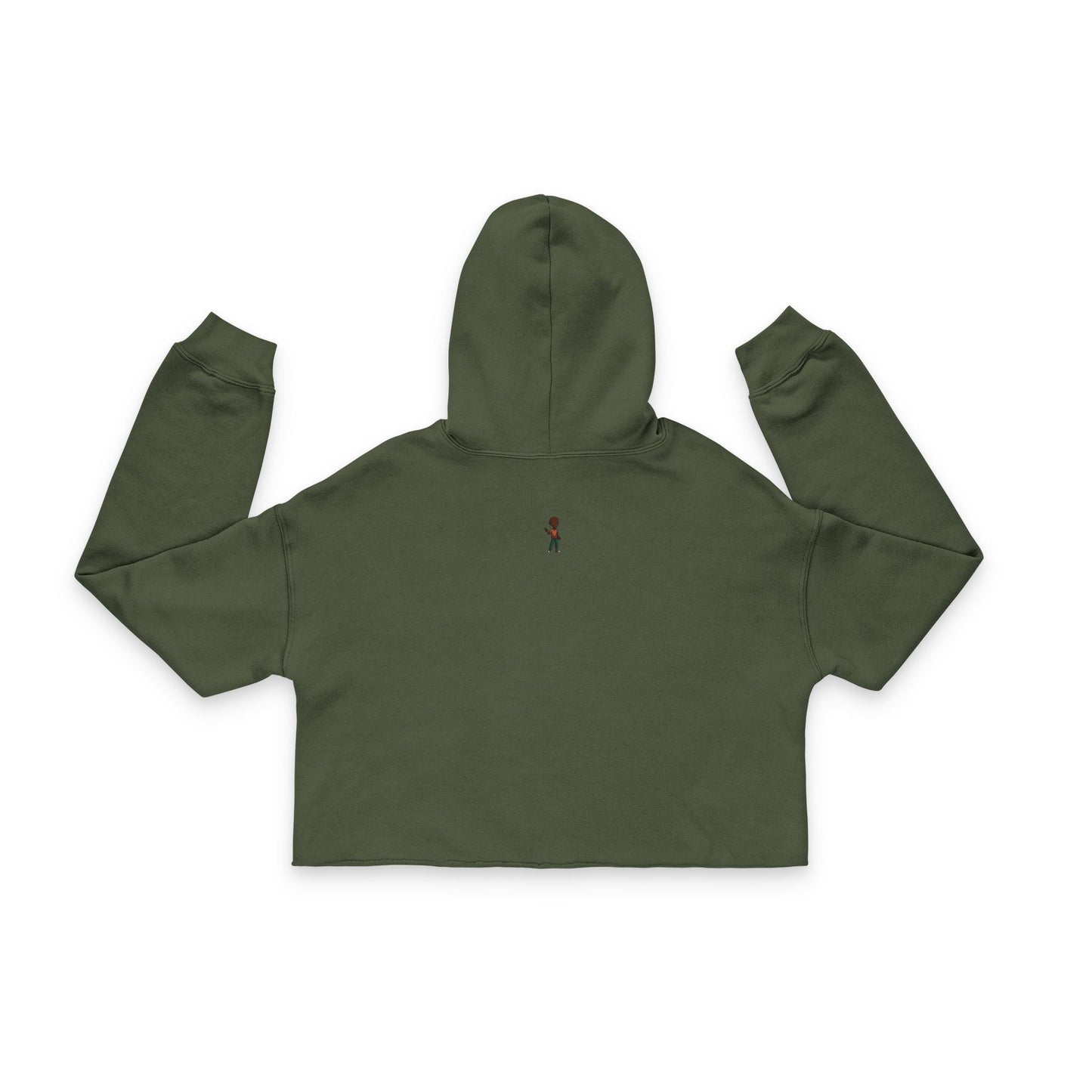Cropped Hoodie — "Positive Vibes Only" Women's Cropped Hoodie