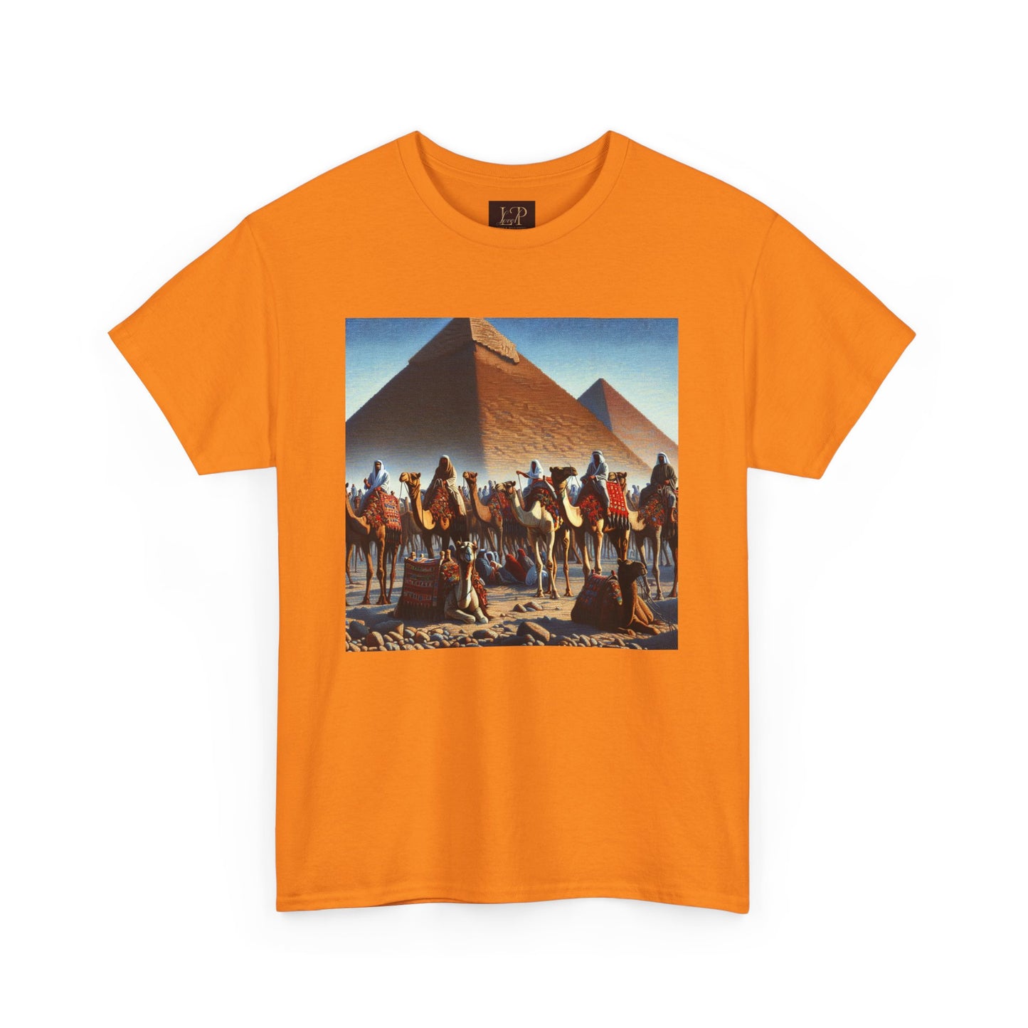 Pyramid Adventure Unisex Heavy Cotton Tee | Vintage Egypt Design