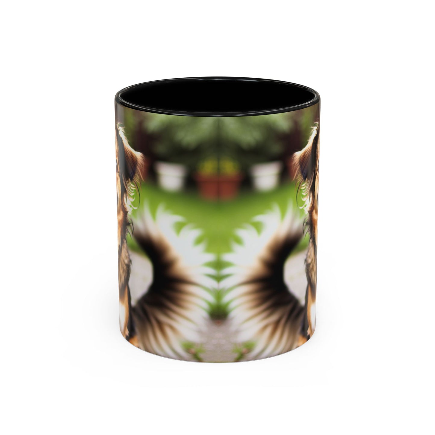 Happy Dog Graphic Accent Coffee Mug | Perfect for Pet Lovers