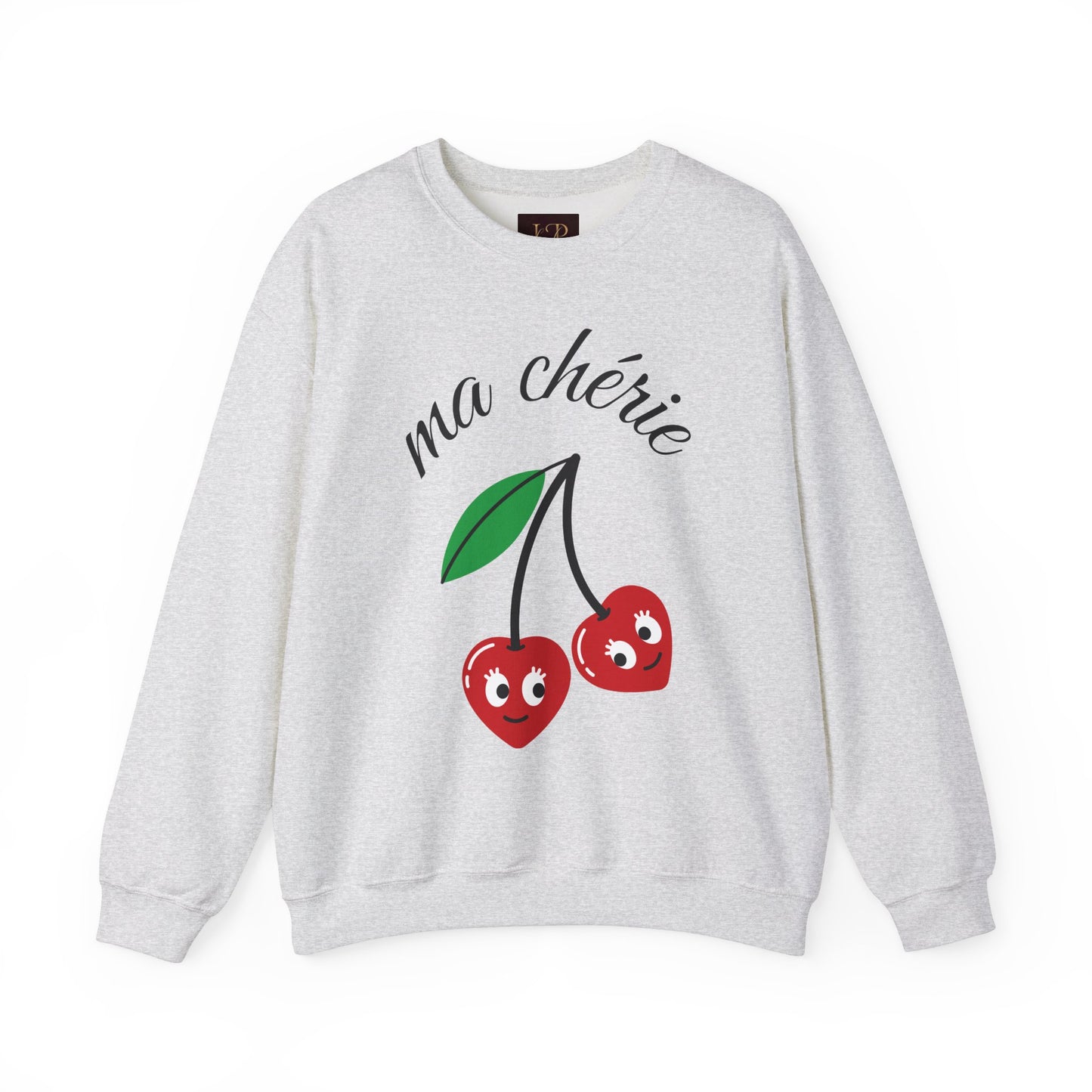 Cute Cherry Graphic Crewneck Sweatshirt - 'ma chérie'