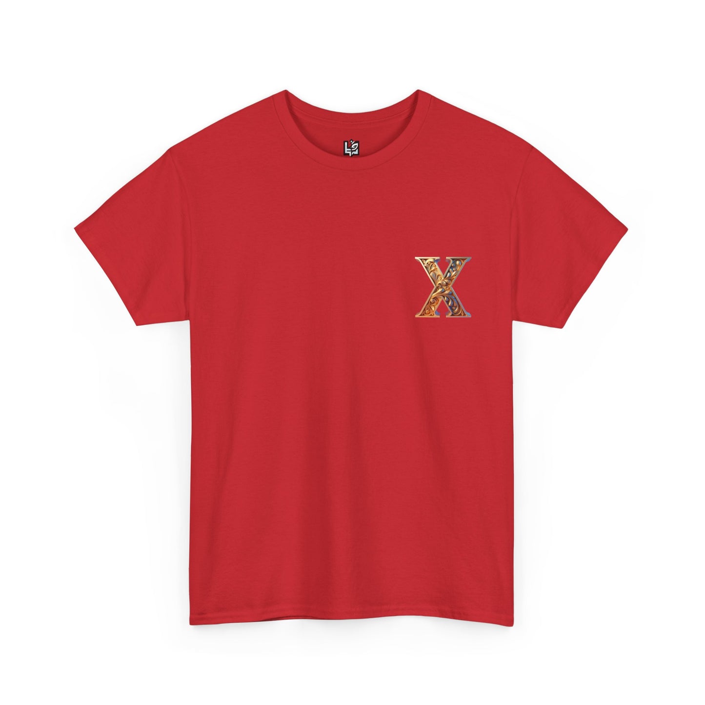 Unisex Heavy Cotton Tee - Stylish 'X' Graphic Shirt for Everyday Wear