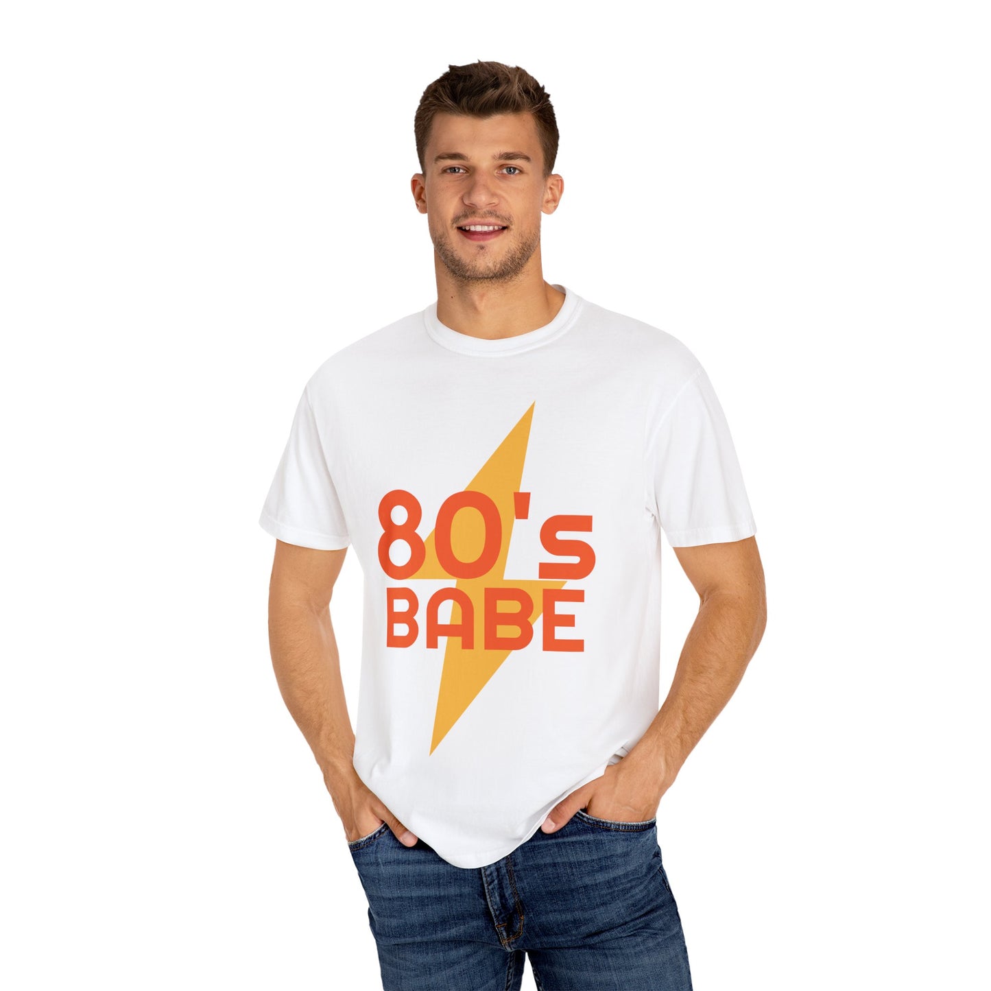 Retro 80's Babe Unisex Garment-Dyed T-Shirt