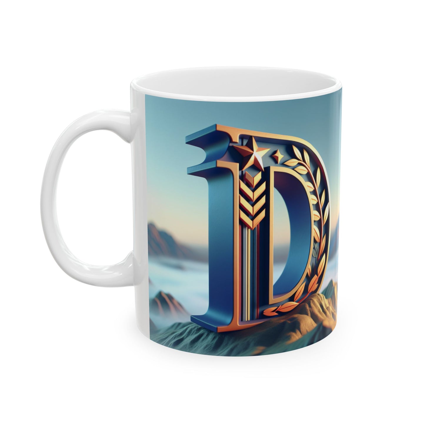 Inspirational Ceramic Mug - Motivational Mountain Design for Coffee Lovers, Ideal Gift for Nature Enthusiasts