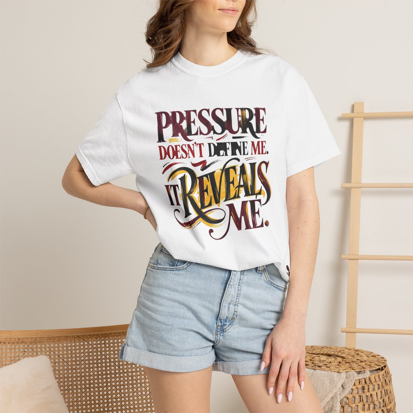 Pressure Reveals Me T-Shirt — Motivational Graphic Tee