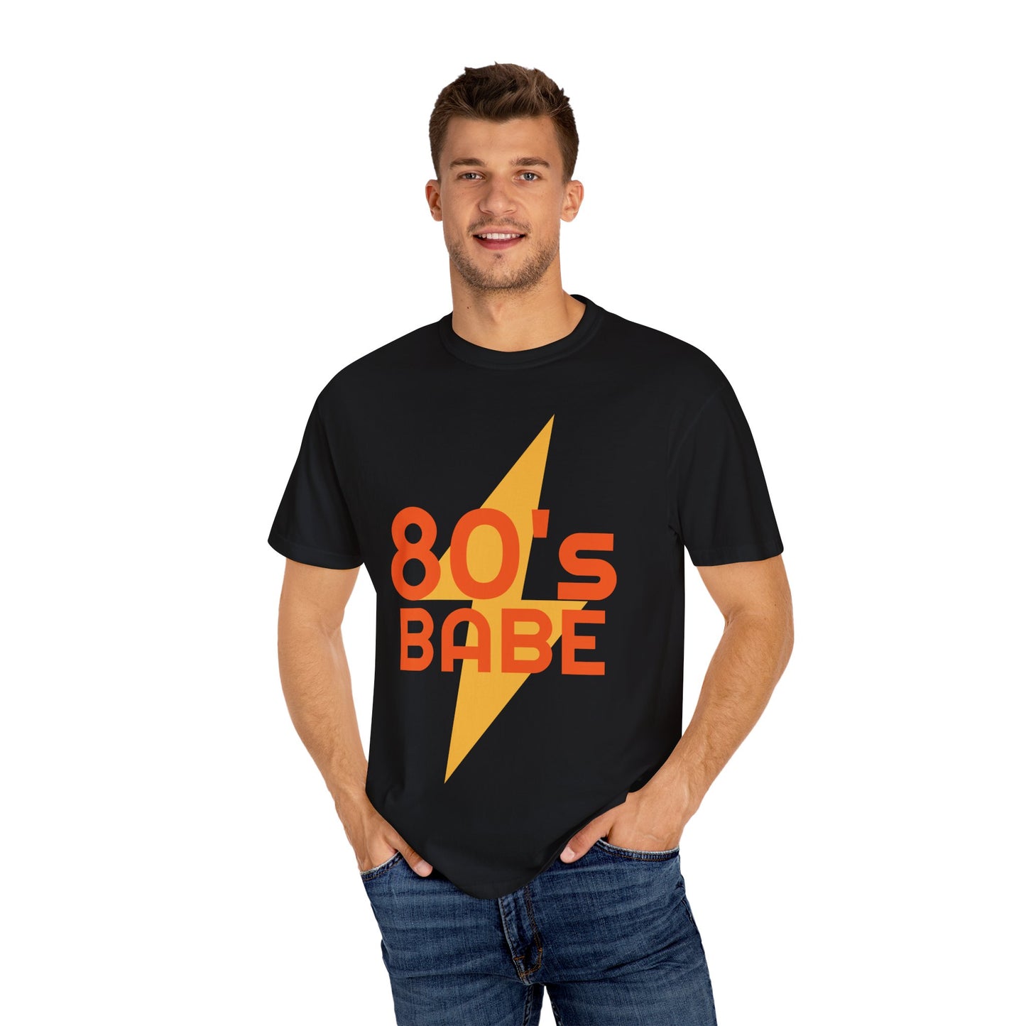 Retro 80's Babe Unisex Garment-Dyed T-Shirt