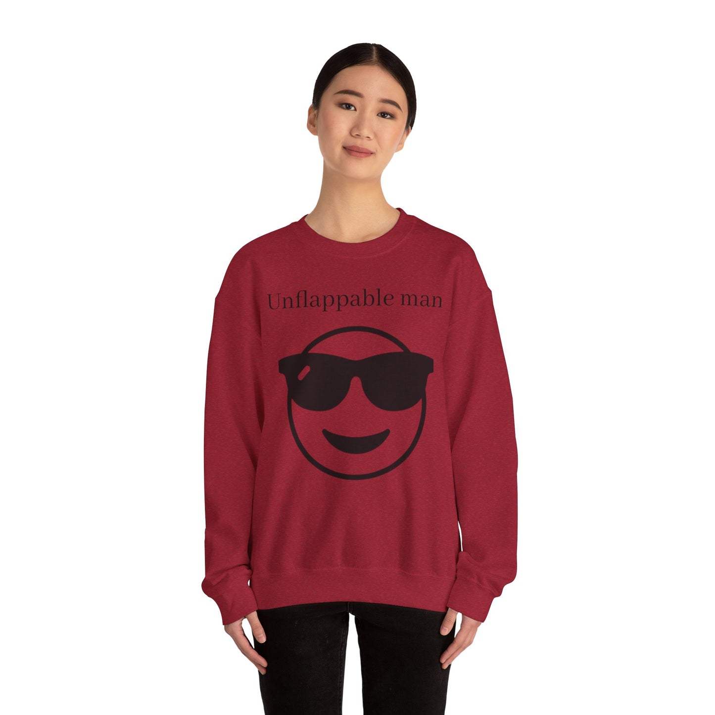 Unflappable Man Crewneck Sweatshirt - Cool & Comfortable Apparel