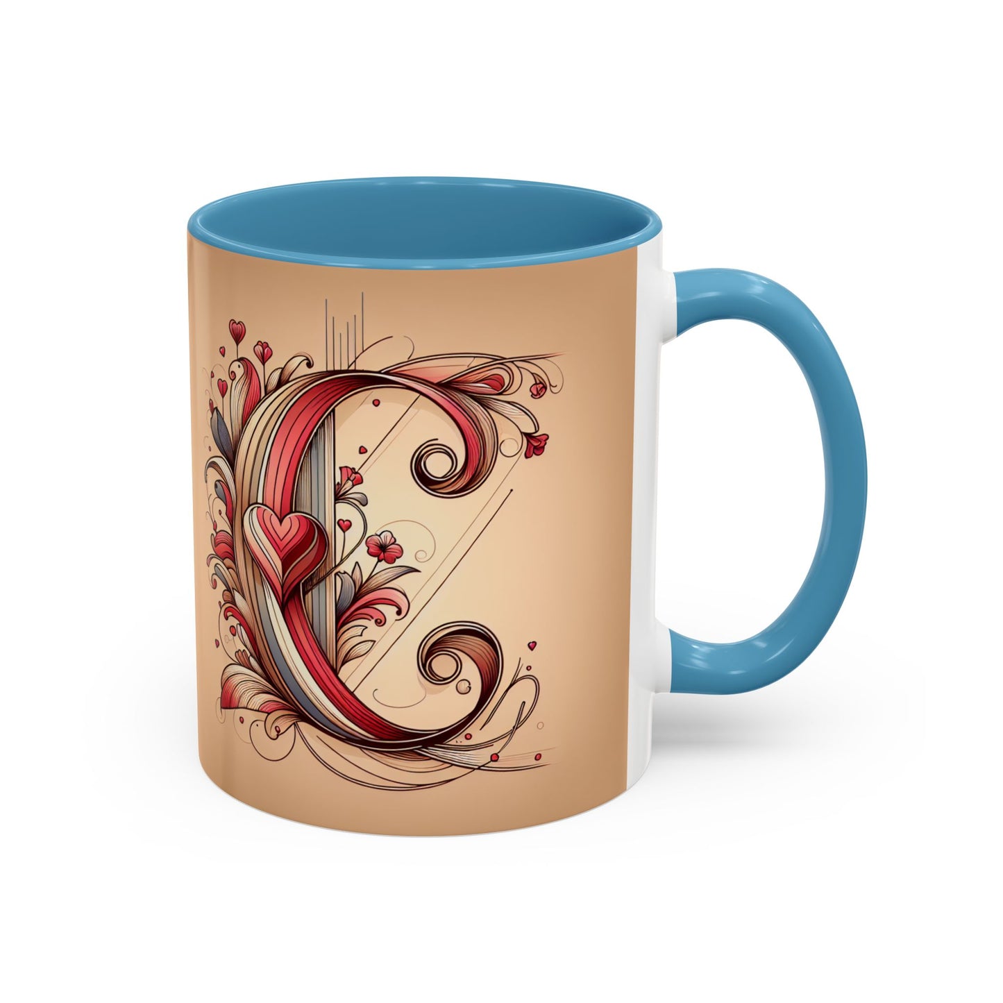 Whimsical Heart Accent Coffee Mug - Perfect for Gifts and Home Decor