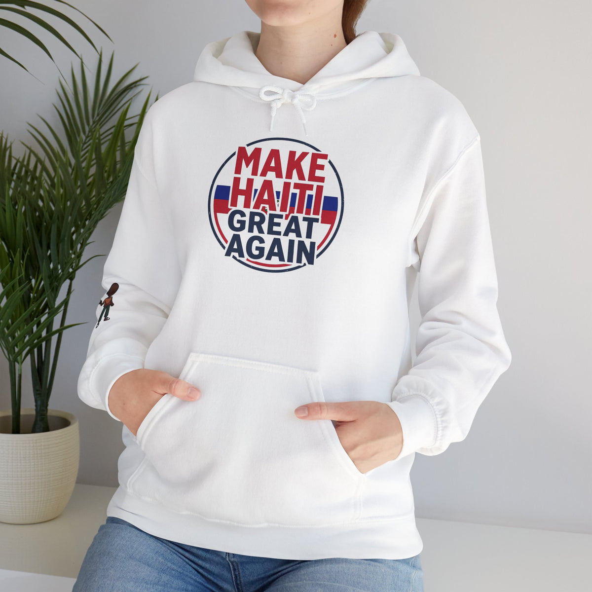 Hoodie - "Make Haiti Great Again" Political Solidarity Pullover