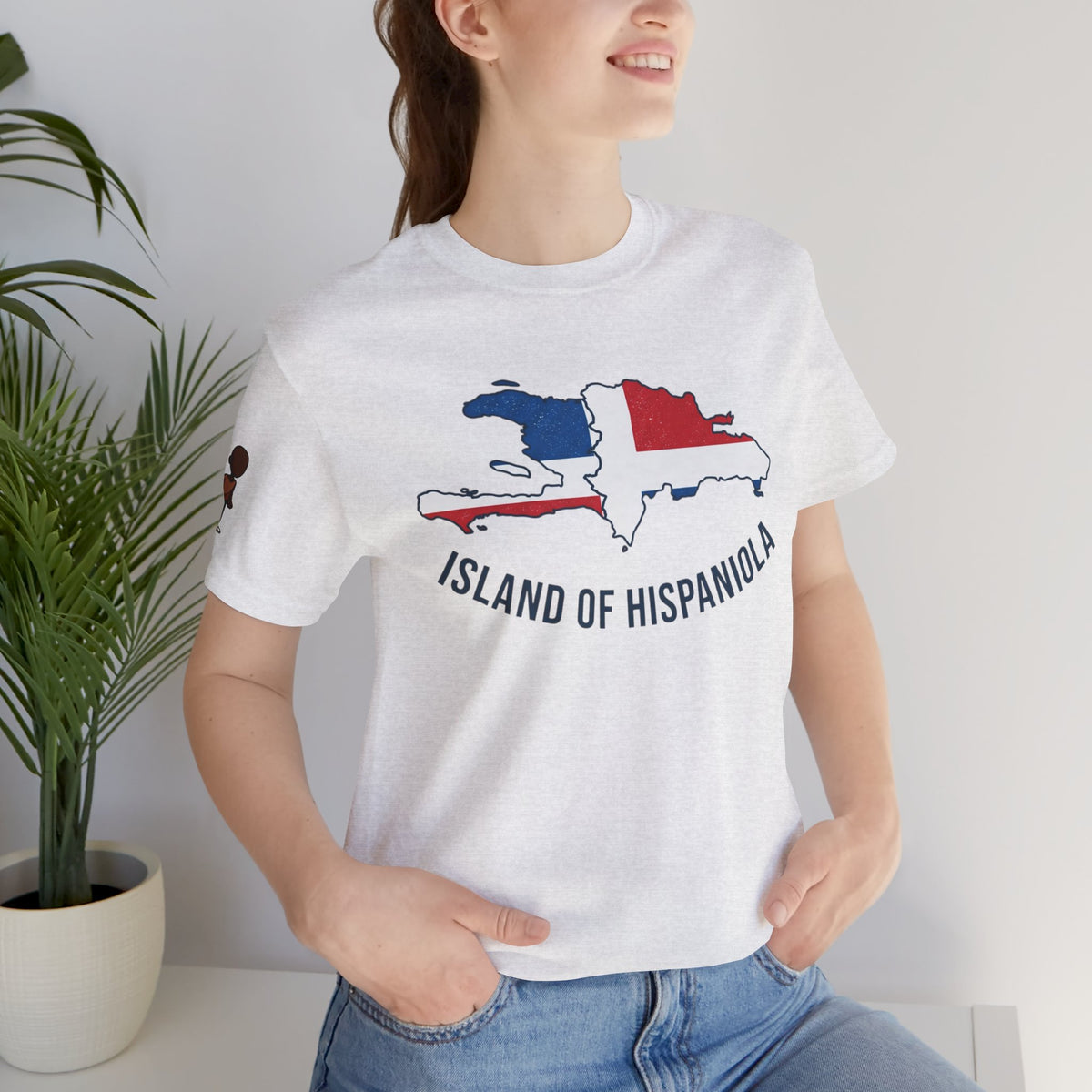 Island of Hispaniola Map T-Shirt