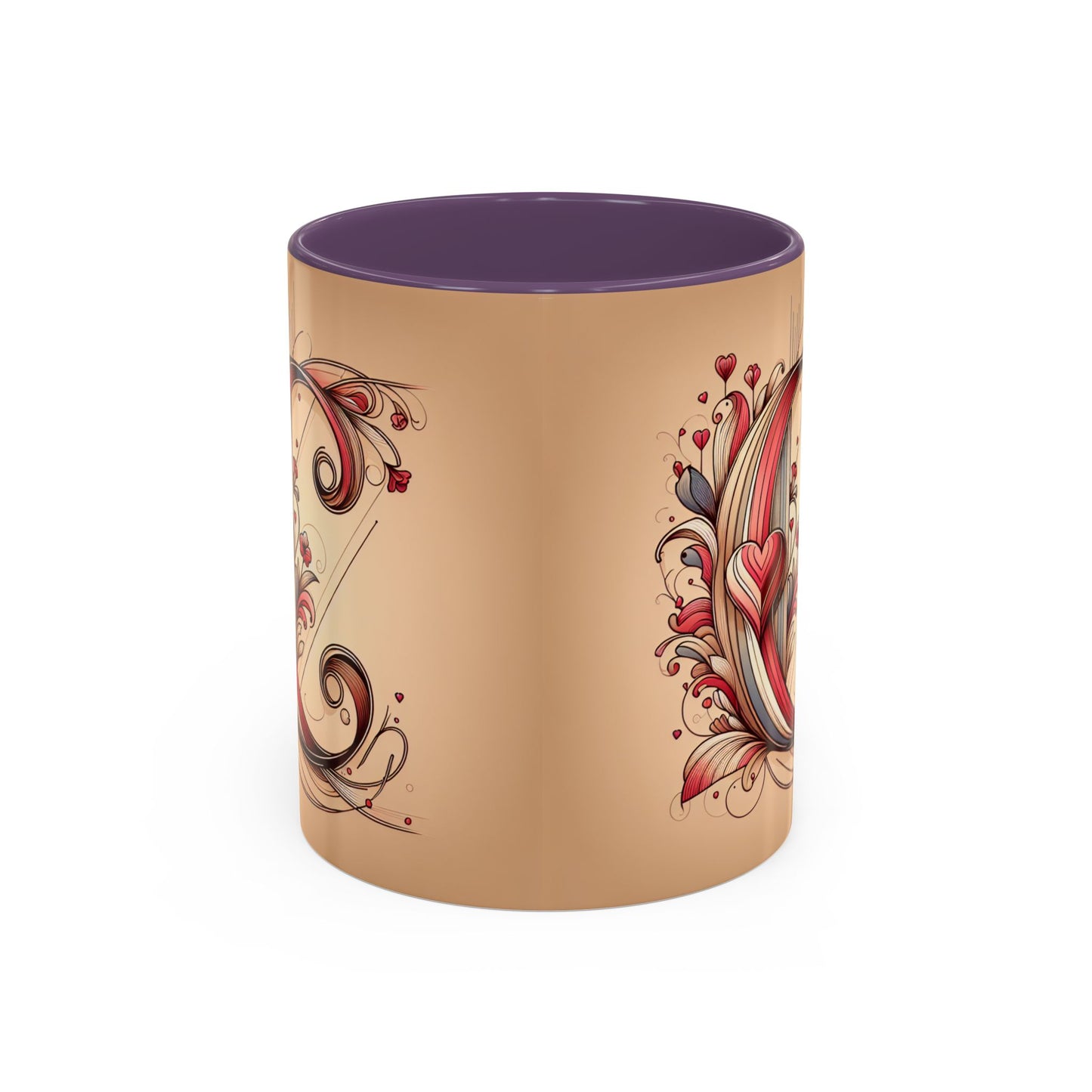 Whimsical Heart Accent Coffee Mug - Perfect for Gifts and Home Decor