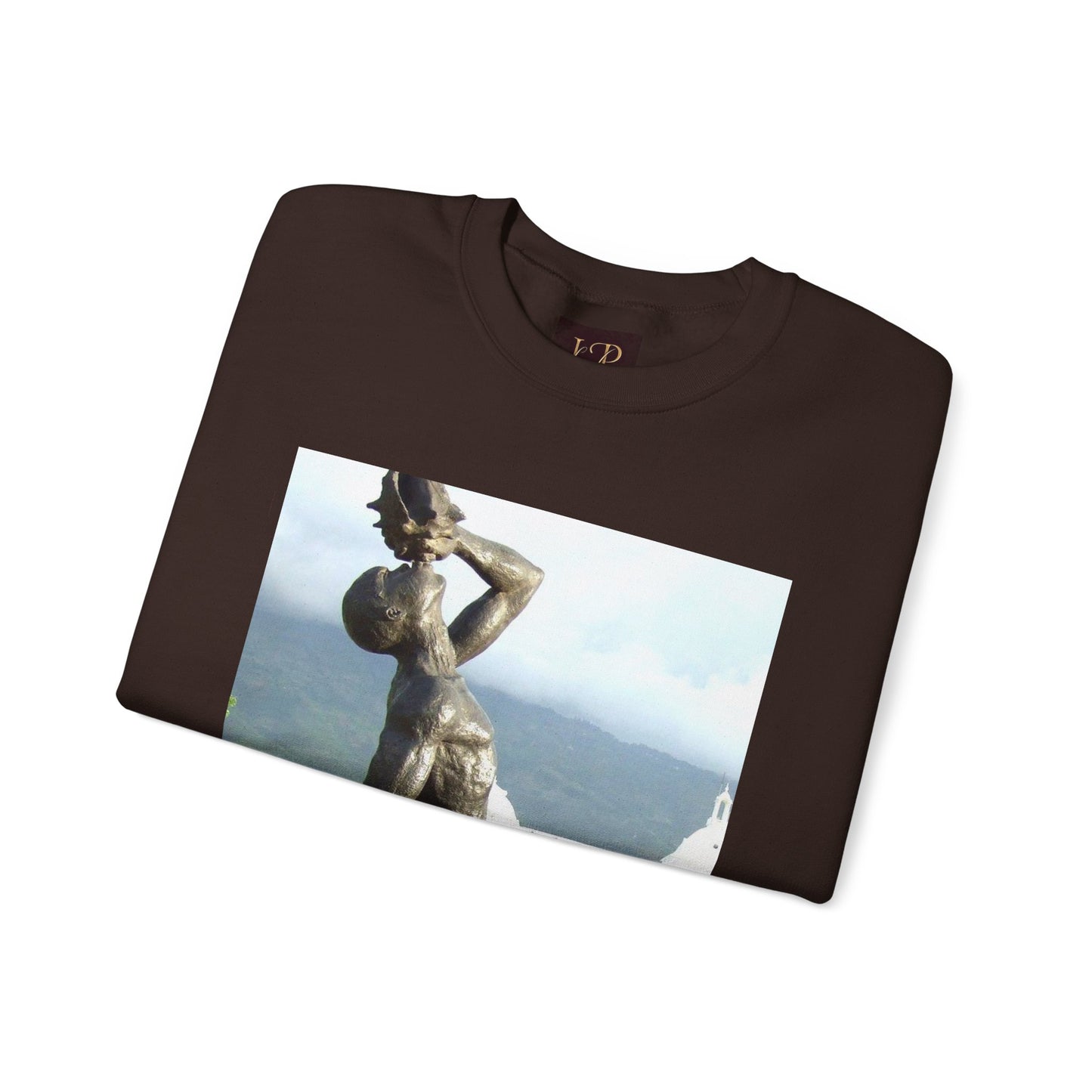 Artistic Unisex Crewneck Sweatshirt with Statue Design