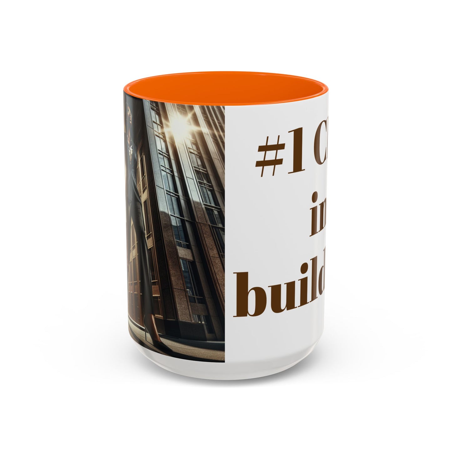 #1 CEO in Building Accent Coffee Mug - 11 & 15oz - Perfect Gift for Business Leaders