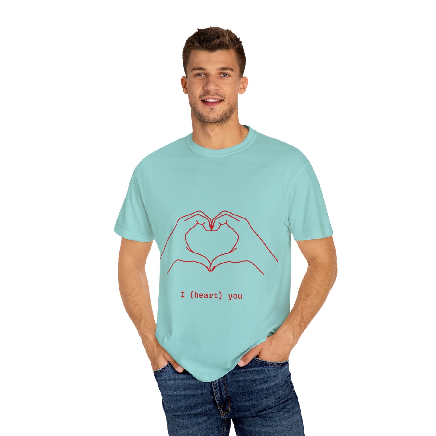 Unisex Heart Hands T-Shirt | I (heart) You Graphic Tee | Perfect for Valentine's Day and Everyday Love