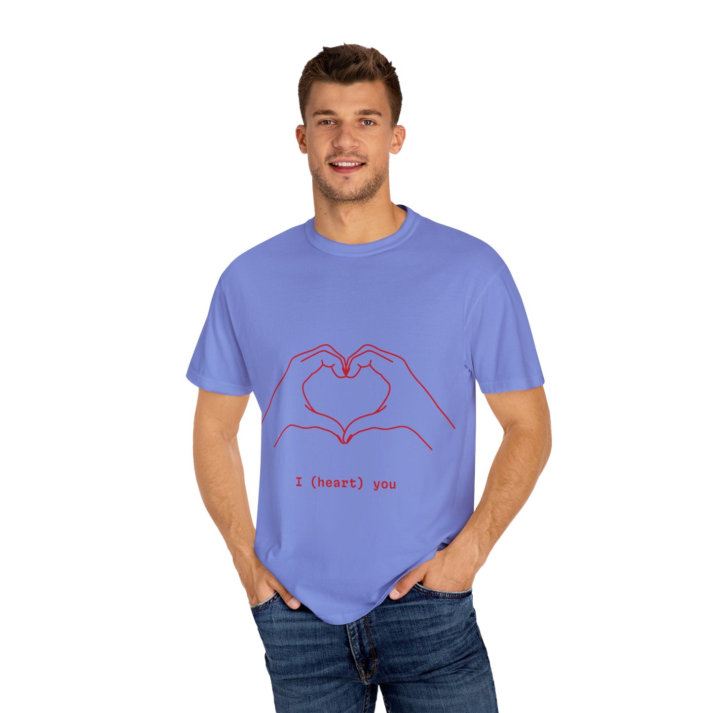 Unisex Heart Hands T-Shirt | I (heart) You Graphic Tee | Perfect for Valentine's Day and Everyday Love