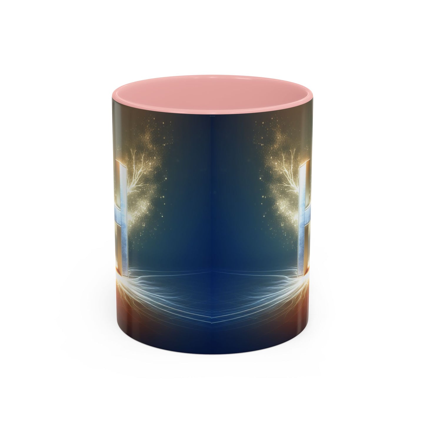 Stunning Accent Coffee Mug with Abstract Letter Design