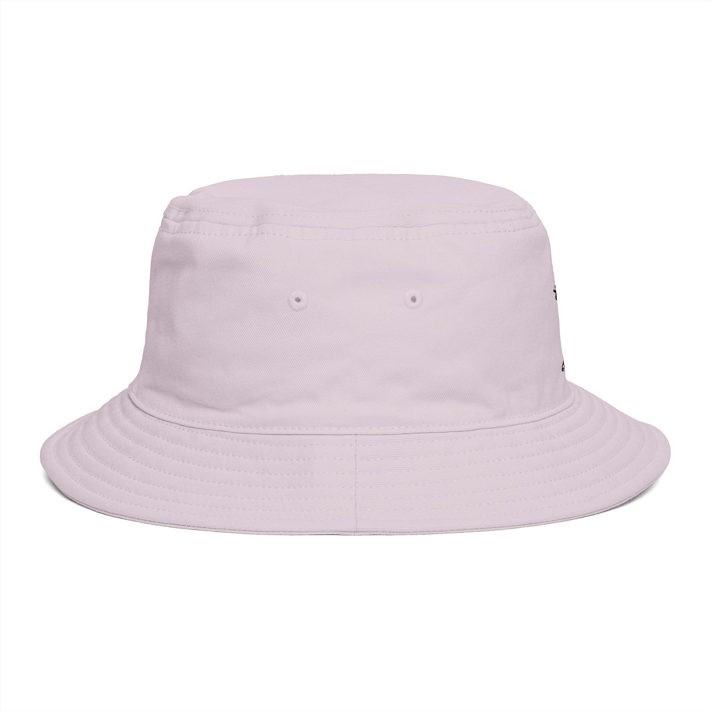 Bucket Hat — Minimal Brown Streetwear Hat with Back-Turn Character Graphic
