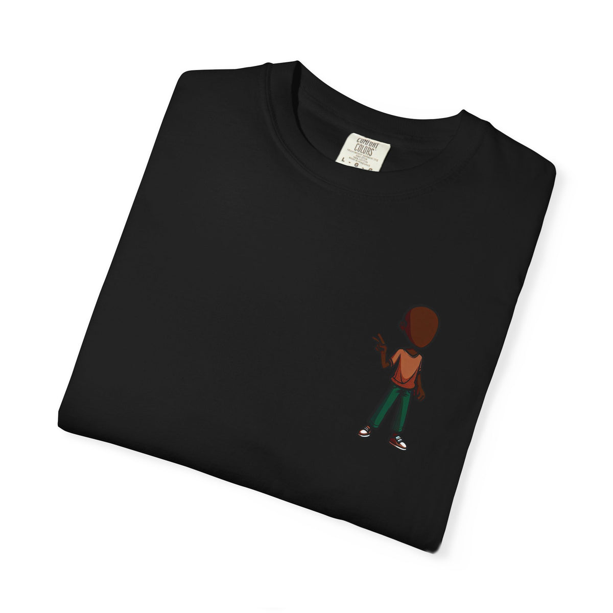 Minimalist Little Boy Graphic T-Shirt — Small Chest Illustration, Casual Kids/Youth Tee