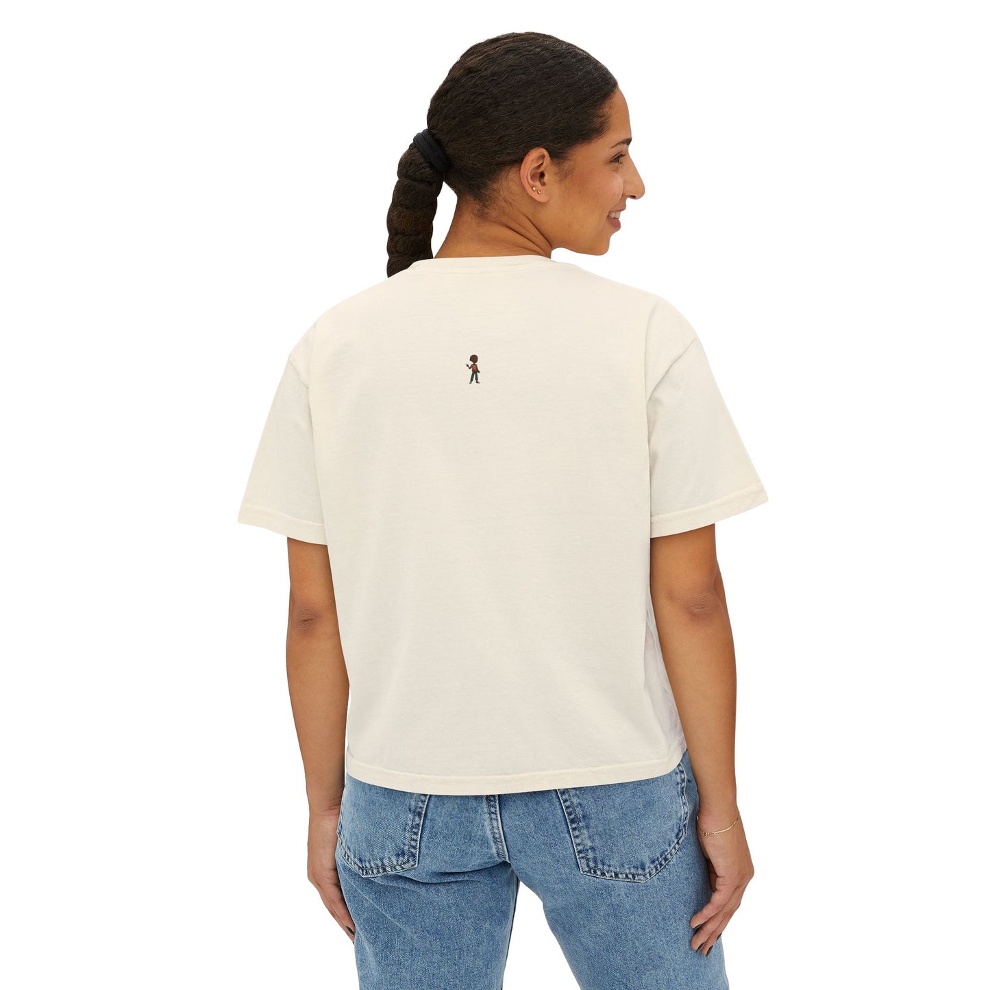 Move With Purpose Boxy Tee — Motivational Women's Cropped T‑Shirt