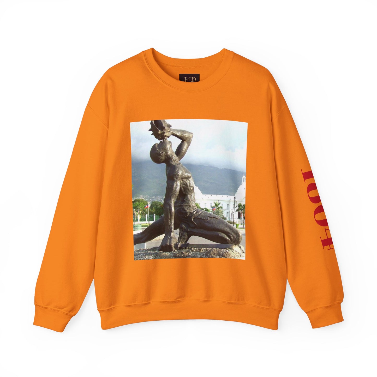 Artistic Unisex Crewneck Sweatshirt with Statue Design