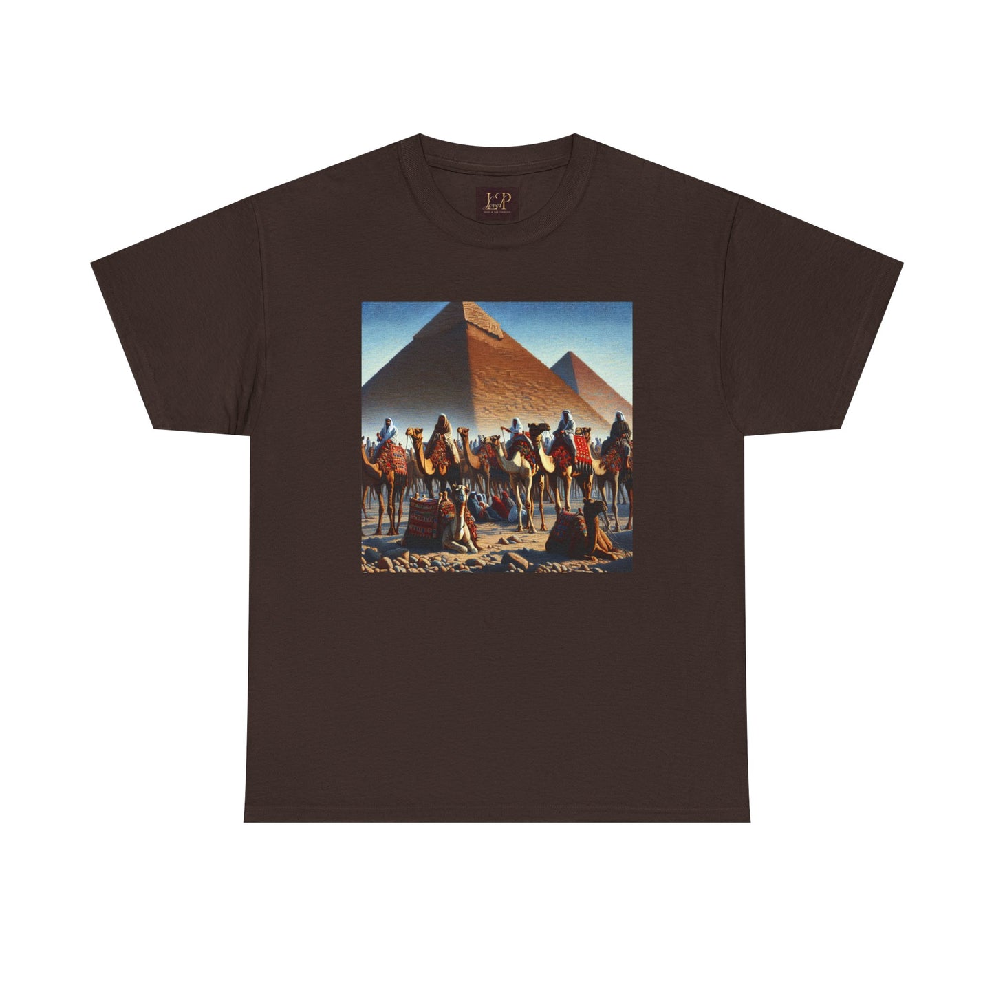 Pyramid Adventure Unisex Heavy Cotton Tee | Vintage Egypt Design