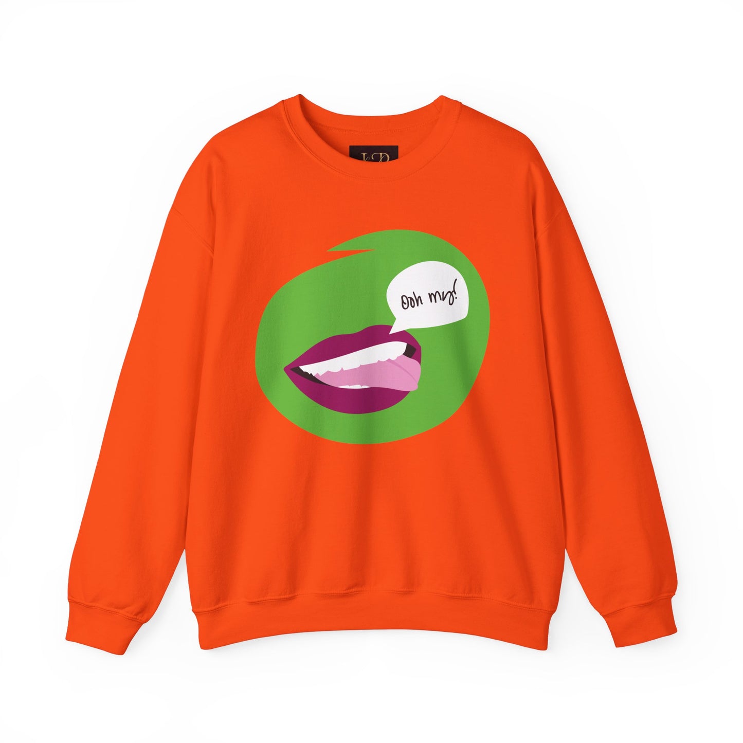 Playful 'Oh My!' Graphic Unisex Crewneck Sweatshirt