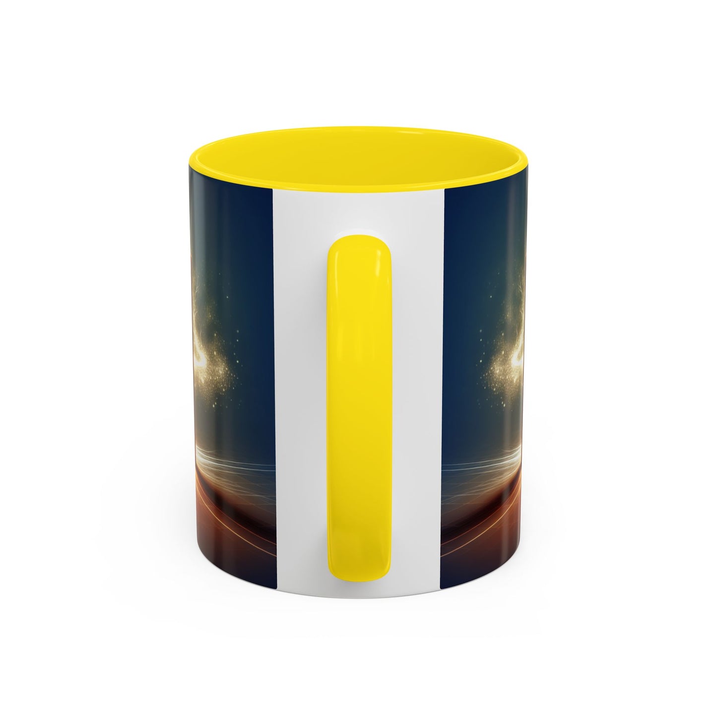 Stunning Accent Coffee Mug with Abstract Letter Design