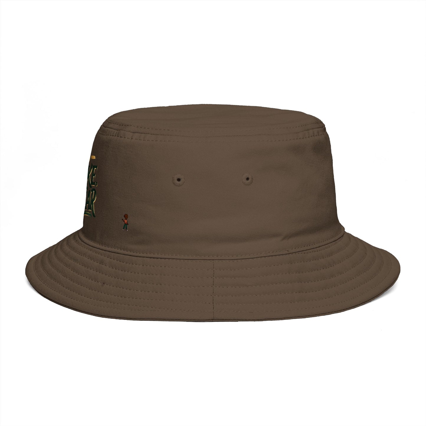 No Shake No Fear Bucket Hat — Retro Motivational Outdoor Bucket Hat