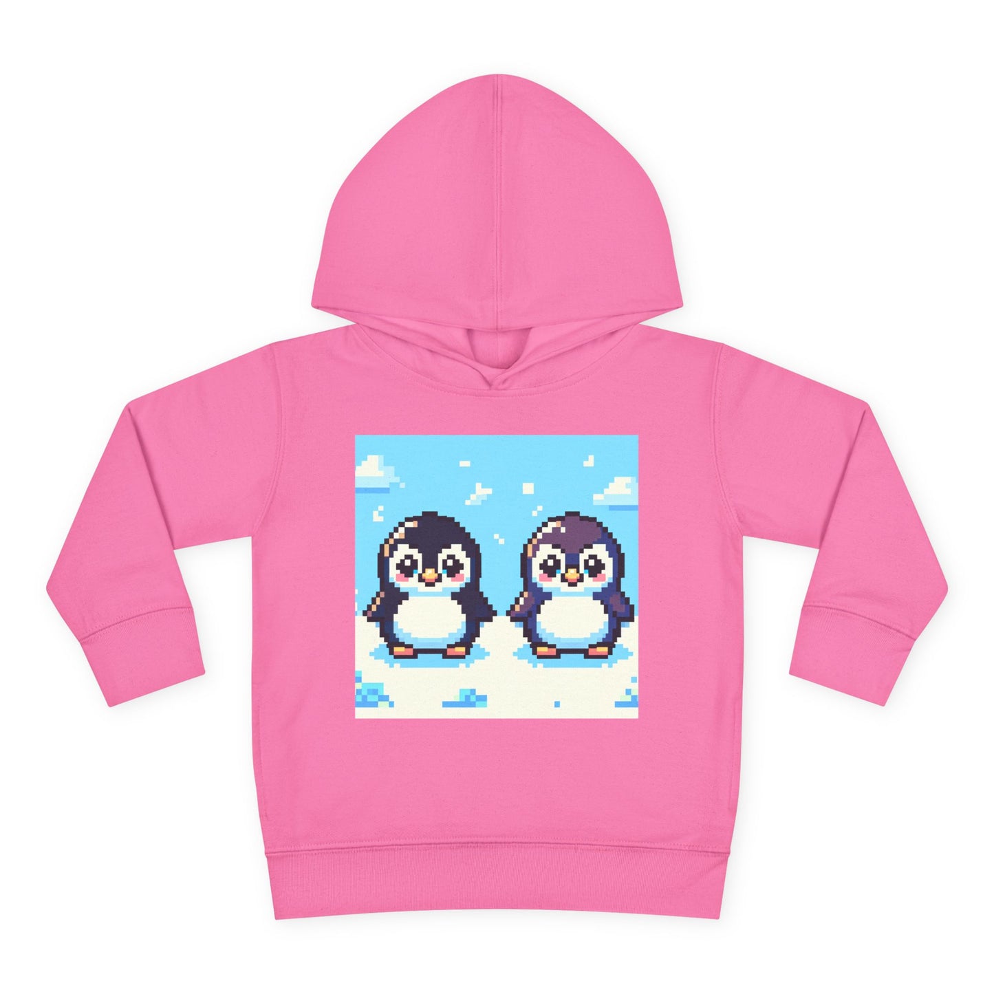 Cute Penguin Toddler Pullover Fleece Hoodie - Perfect for Winter Playtime