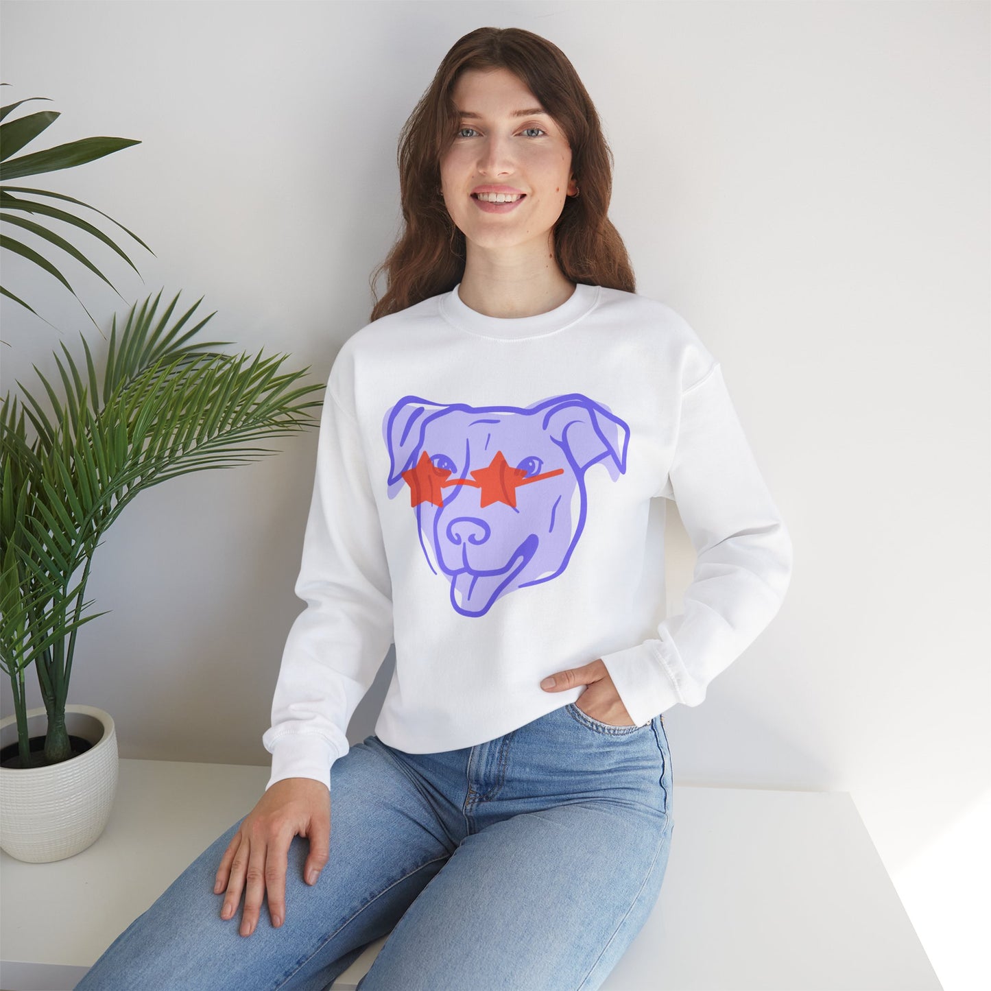 Cool Dog Crewneck Sweatshirt | Unisex Heavy Blend™ | Perfect Gift for Pet Lovers