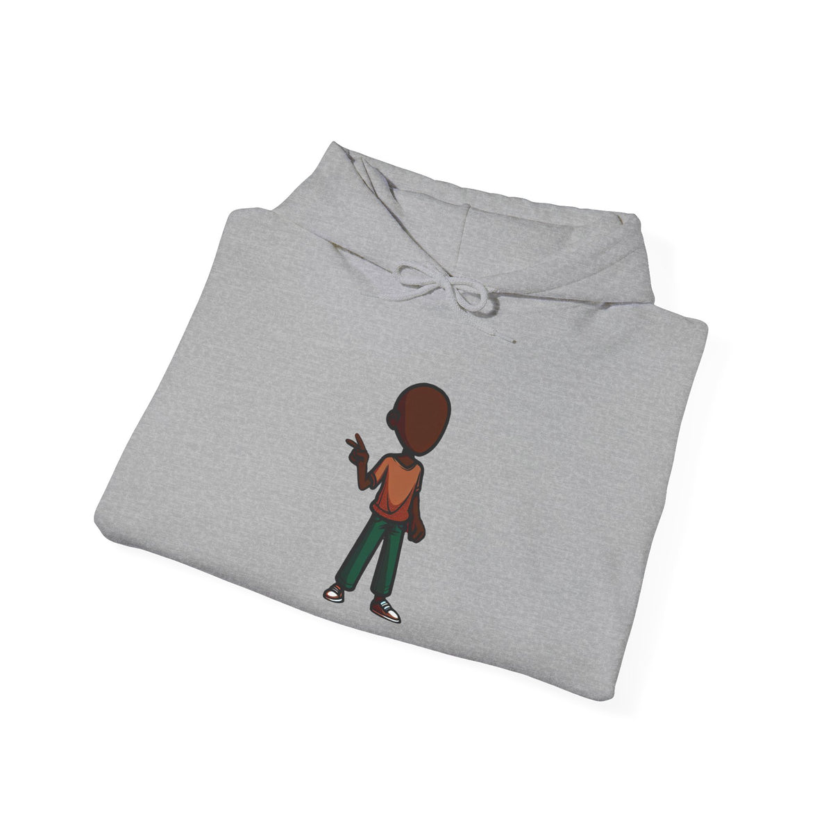 Make Haiti The Pearl of the Antilles Again Hoodie — Cartoon Figure Back Print